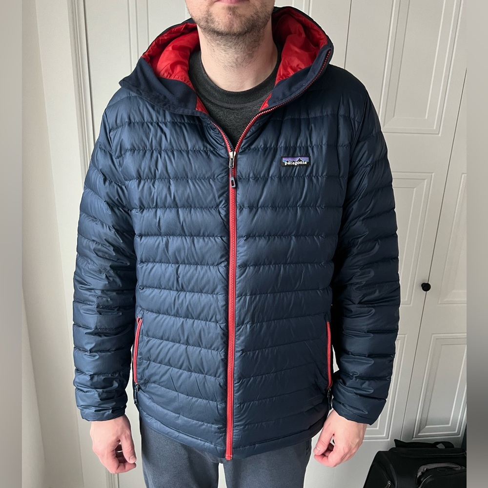 Patagonia Mens Down Sweater Hoodie Jacket SIZE XL